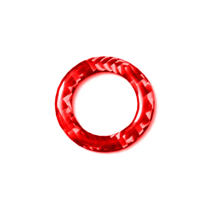 

1pcs car Interior Carbon Fiber Engine Start Stop Button Ring Cover Stickers Auto Accessories For Infiniti Q50 Q60 2014-19