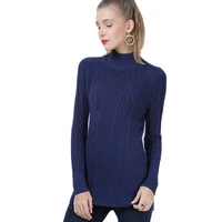 xikoi winter solid sweaters for women warm long pullover sweater dresses fashion slim basic jumper knitted sweaters pull femme