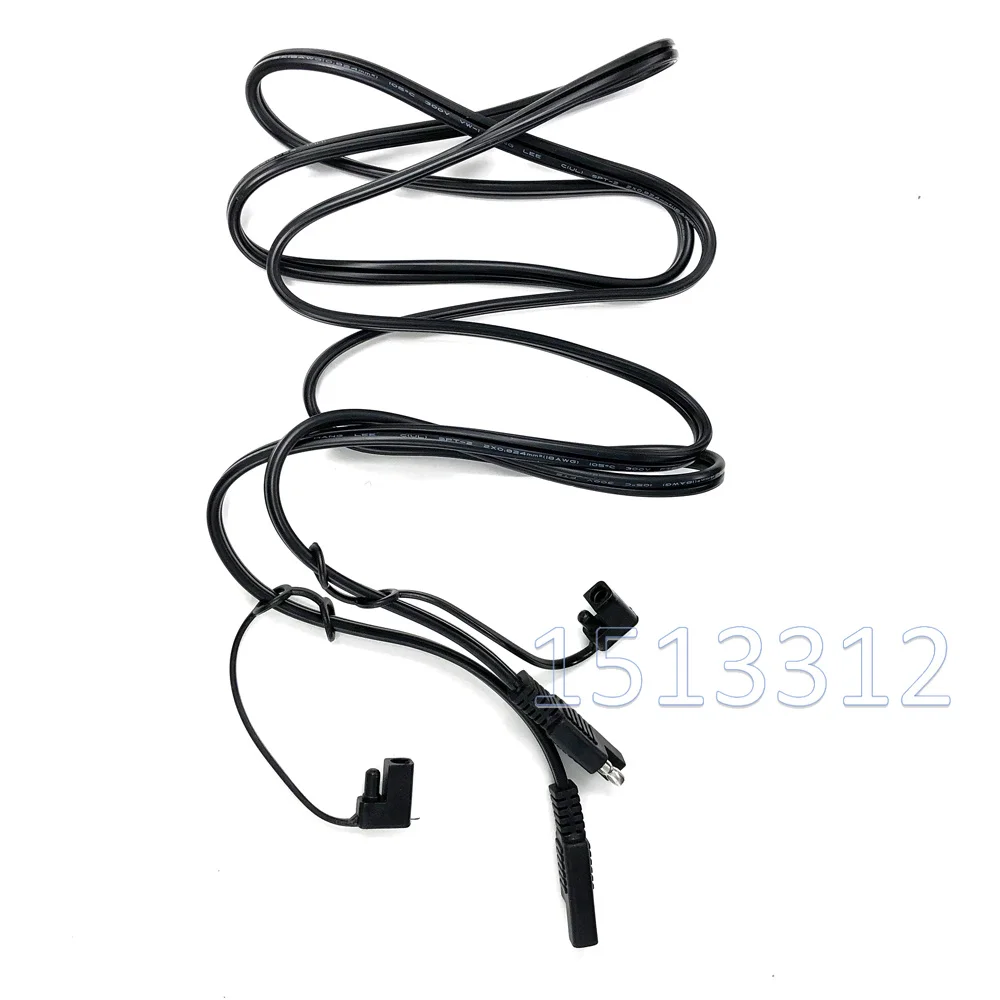 12V Sae to Connector Plug 180CM Quick Disconnect Harness For Motorcycle Automotive Power Extension Cable 18 AWG Dust Cap |