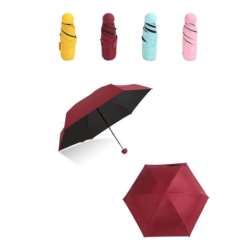 

Creative Mini Pocket Umbrella Clear Umbrella Windproof Folding Umbrellas Women Compact Rain Umbrella