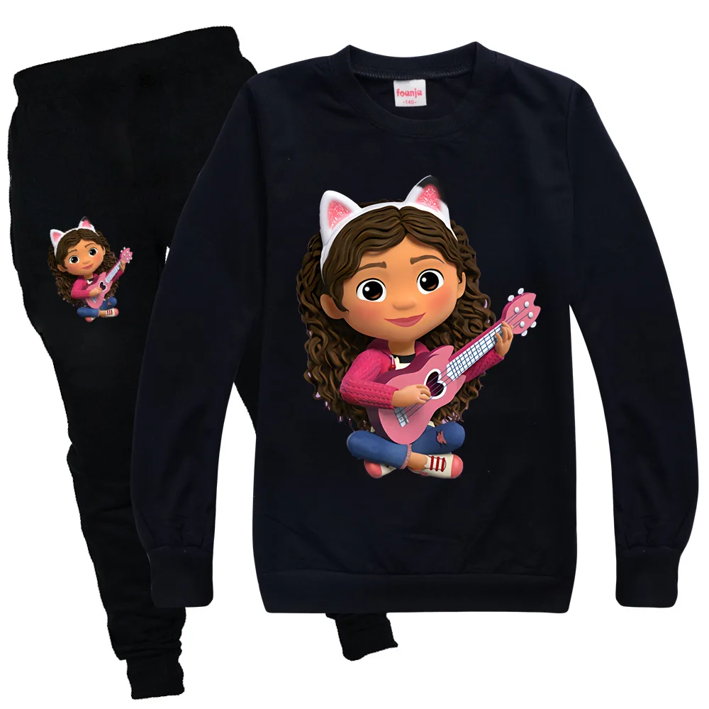 

New Girls Clothing Set Kids Baby Clothes Sets for Girls Gabby's Dollhouse 2Pcs Casual Sport Outfit Children Clothes Cartoon Suit