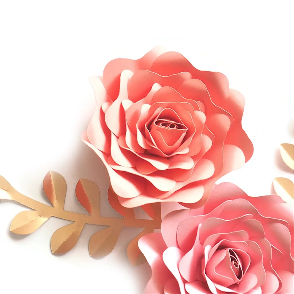 DIY Paper Flowers Leaves Nursery Set For Baby Girl Wall Art Kids Room Decoration Decor Floral Rose Deco | Дом и сад