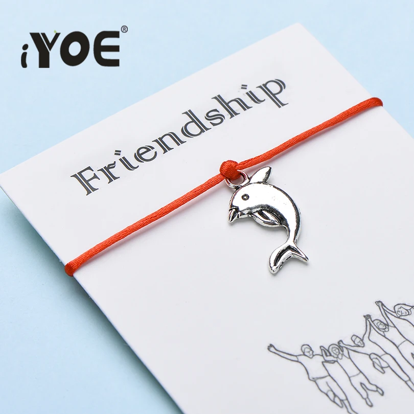 Браслеты IYOE Пожелания для мужчин и женщин плетеные ювелирные украшения с