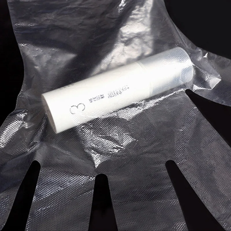 100 шт./компл. пластиковые перчатки одноразовые для ресторана кухни экологичные