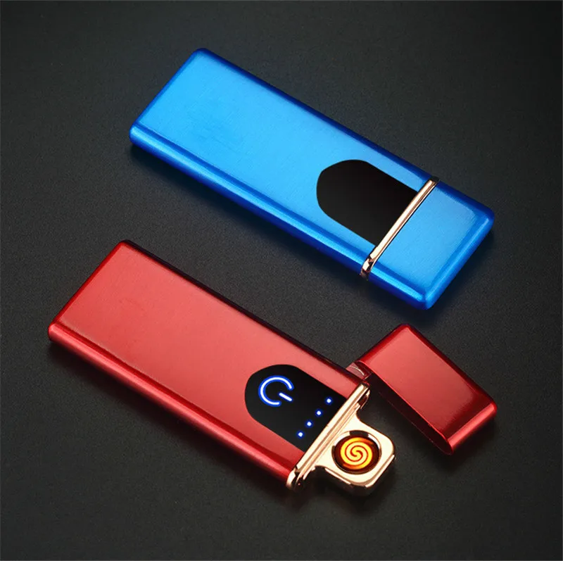 Зажигалка мужская с зарядкой от USB сенсорная Индукционная ветрозащитная