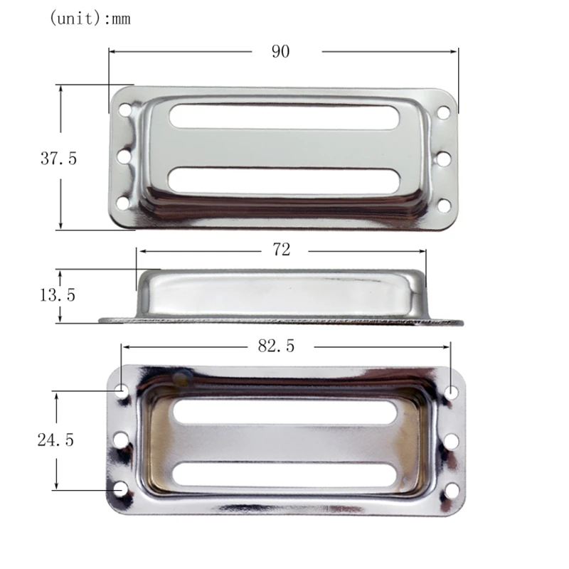 

2Pcs Metal Pickups Double Coil Bridge Neck Humbucker Pickups for Electric Guitar Accessories