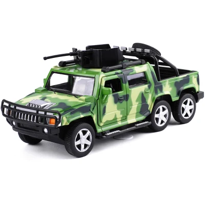 Горячая 1:32 шестиколесная Hummer сплава Полиция внедорожных игрушечные машины Звук Свет задерживаете игрушечный танк автомобилей для детей Подарки - Цвет: 9