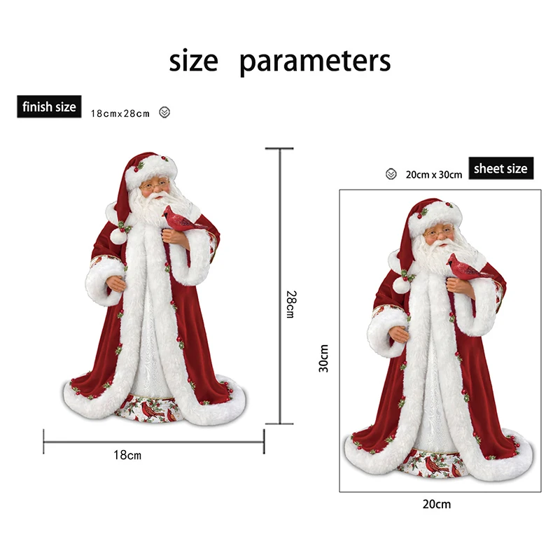 

Christmas Painting Santa Claus Xmas Full Square Round Embroidery Painting Mosaic Home Decoration DIY 3D Wall Stickers Gifts