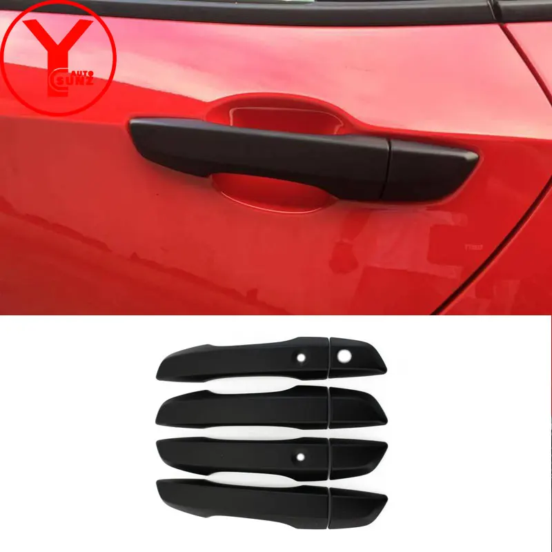 Черная крышка дверной ручки для honda civic 10 поколения 2016 2017 2018 ABS автостайлинг