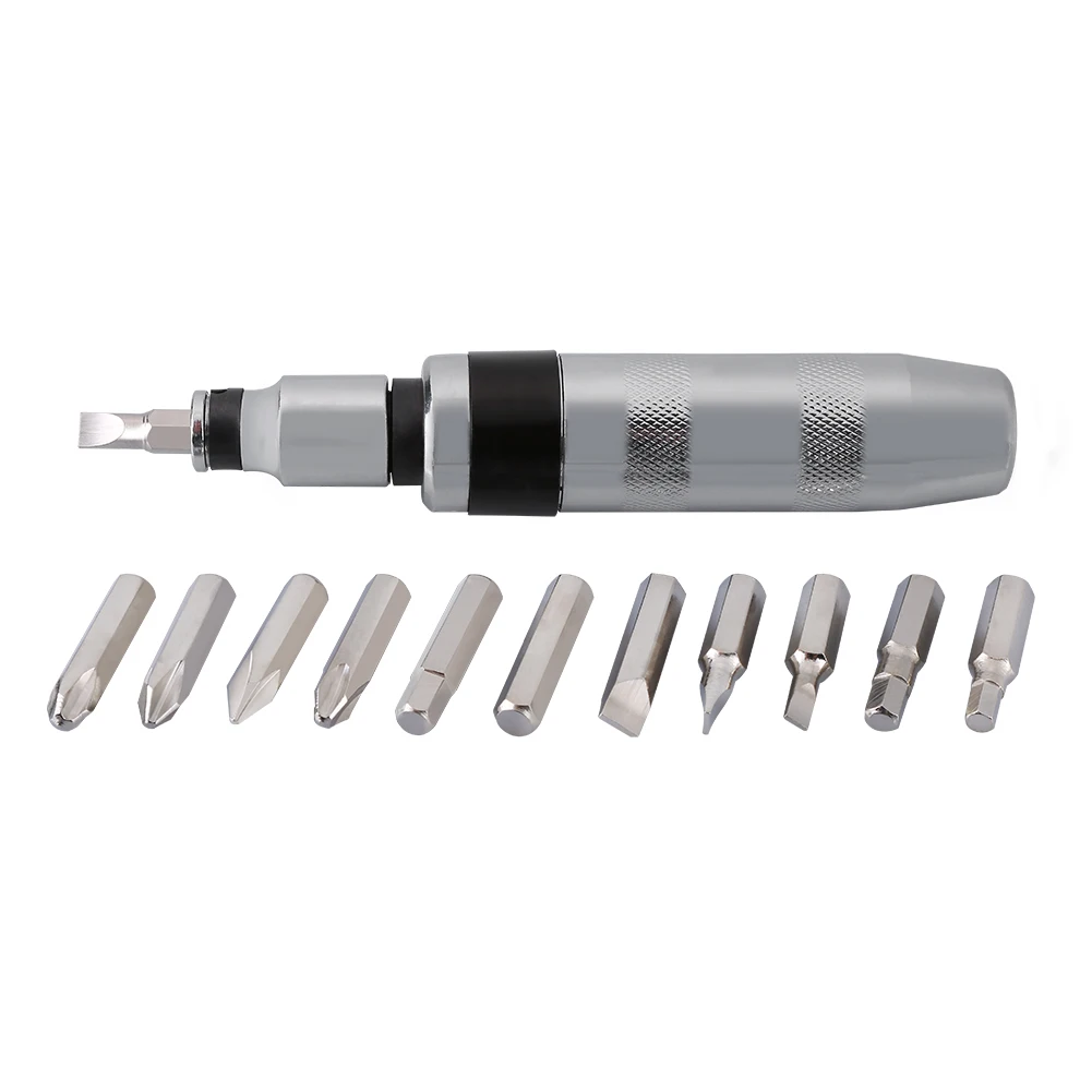 Набор ударных отверток из хромированной стали 14 шт. 1/2 дюйма с металлической