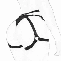 bondage harness woman garter stocking belt gothic body sexy lingerie leather waist to leg harness thigh garters belt suspender