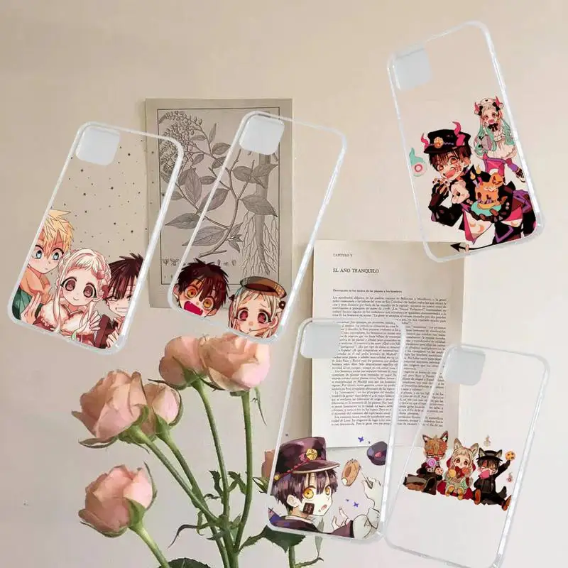 

Anime Hanako Kun Yugi phone cases Transparent for iPhone 7 8 11 12 13 s mini pro X XS XR MAX Plus smart phone case