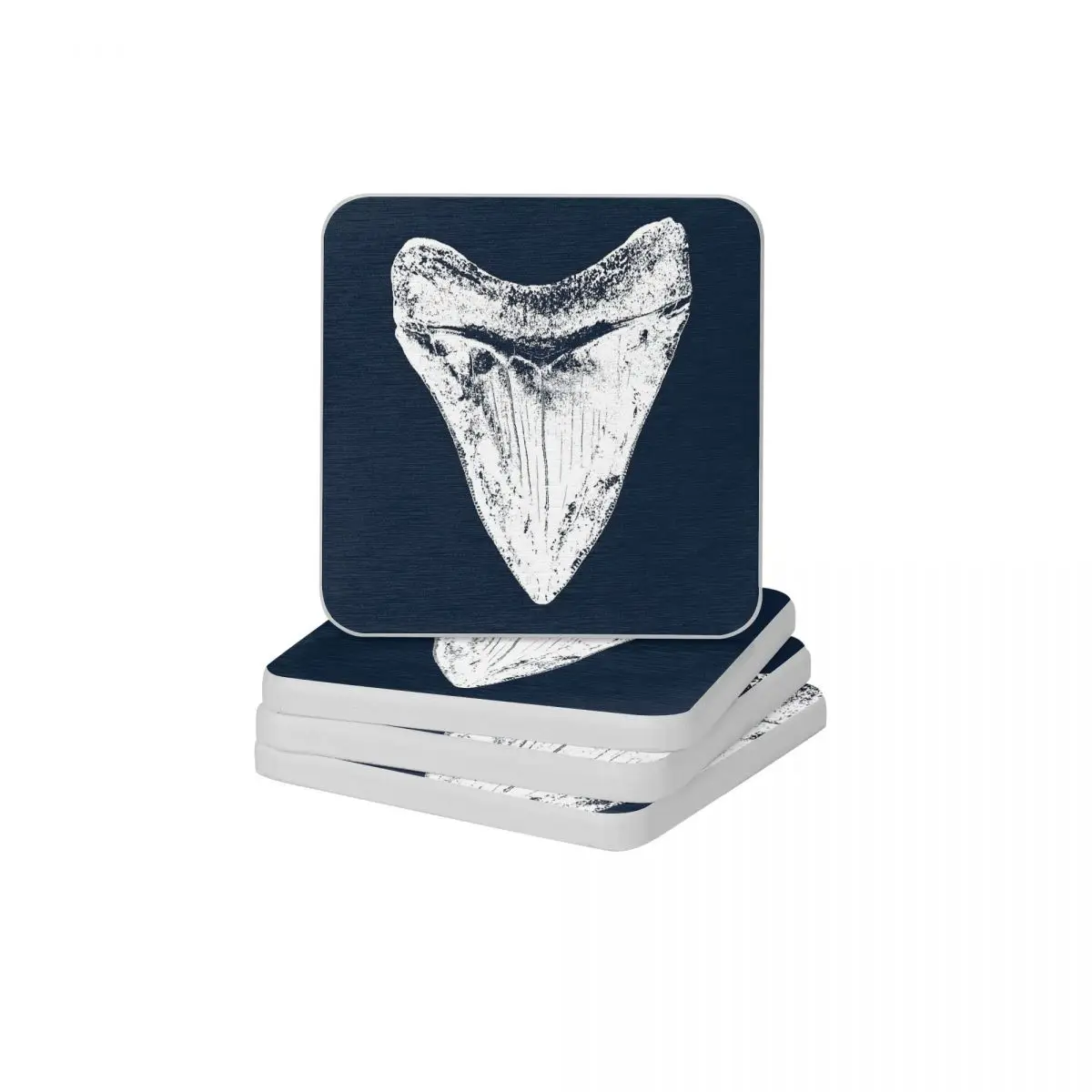 Megalodon акулий зуб диатомит квадратная круглая подставка Нескользящие Коврик для