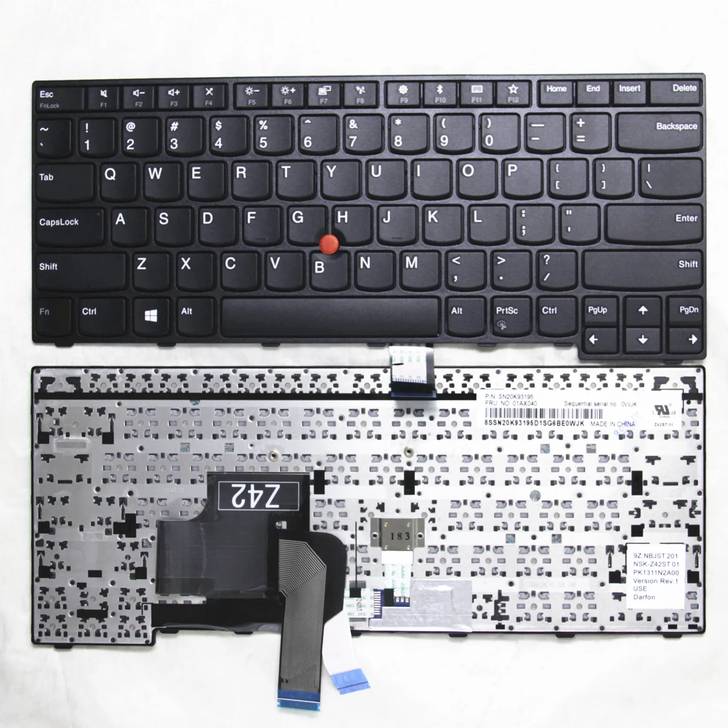100% новая Оригинальная клавиатура США для Lenovo Thnikpad E450 E455 E460 E465 W450 E470 E475 английская