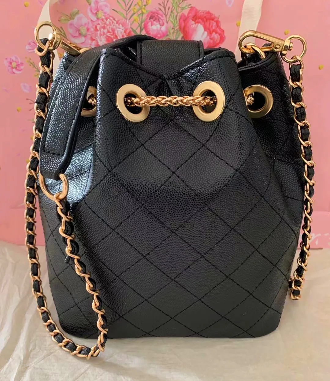 

Bag female 2021 new bucket bag versatile chain bag one shoulder portable messenger bag