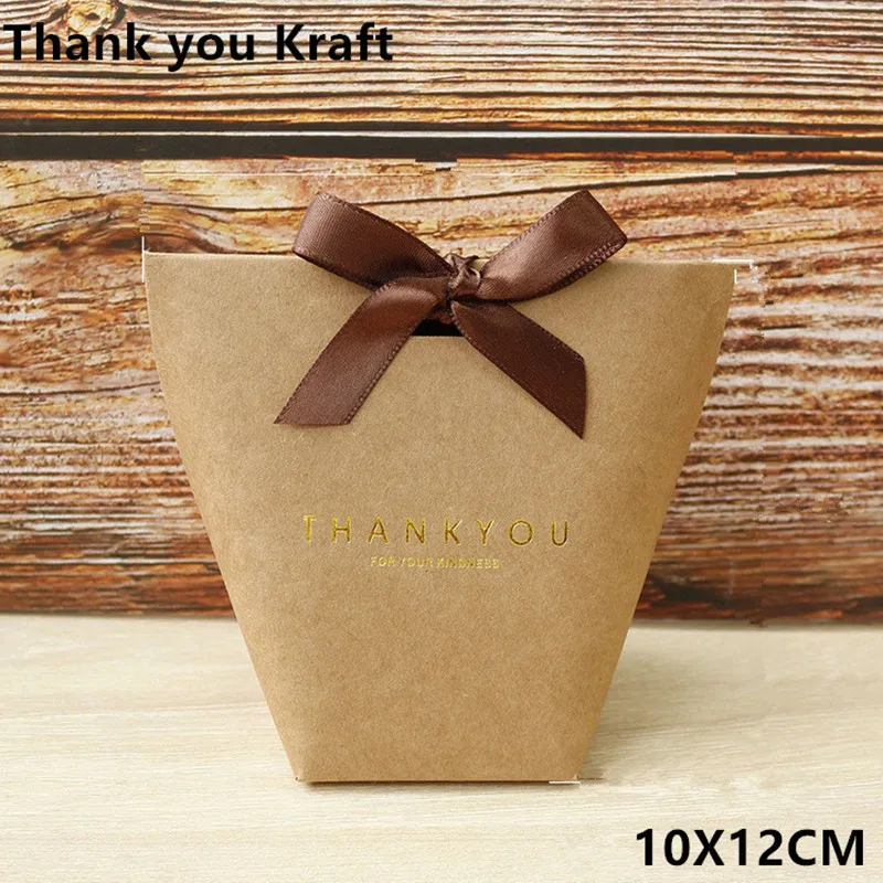 S Thank you kraft 5 шт черно-белая Мерси спасибо подарочная упаковка конфеты крафт бумажный мешок Свадебные драже Подарочная коробка печенья подарочные пакеты упаковочные принадлежности - Цвет: S Thank you kraft