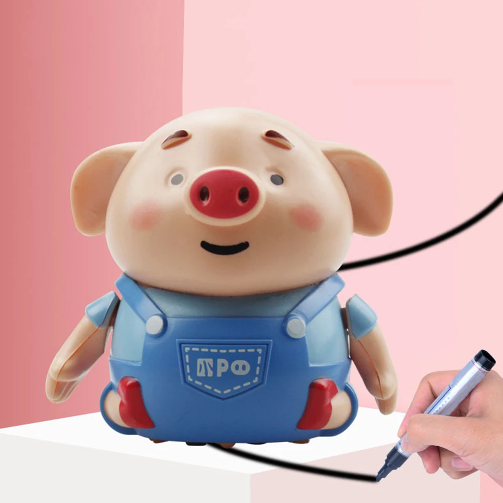 

Gift Birthday Electric Kids Pen Magic Cute Inductive Pig Educational Toy USB Charging Mini Cartoon Imagination Light Music