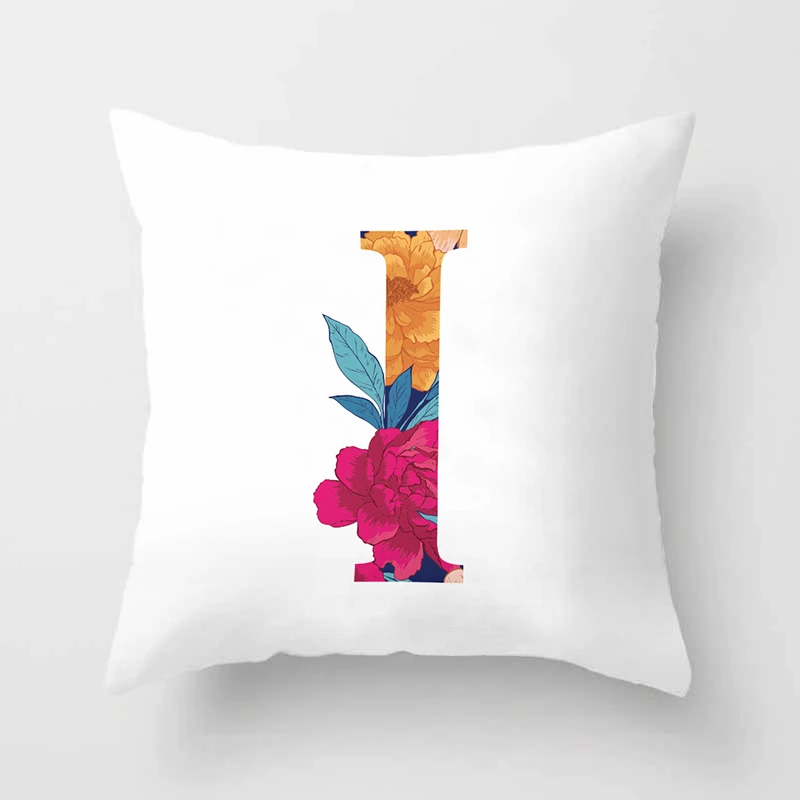 1 шт. простой цветок буквы английского алфавита для подушек полиэфирная