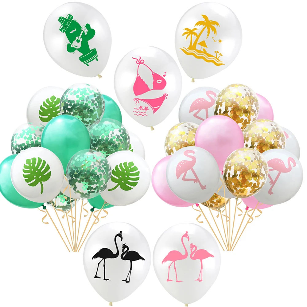 Милый 12 дюймовый бикини кактус фламинго латексный фотошар для свадьбы гавайская