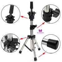 training head ajustable wig stands mannequin head tripod stand support hairstyles hairdressing clamp holder for practice