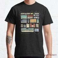 electronic musician synthesizer and drum machine dj hot sale clown t shirt menwomen printed terror fashion t shirts