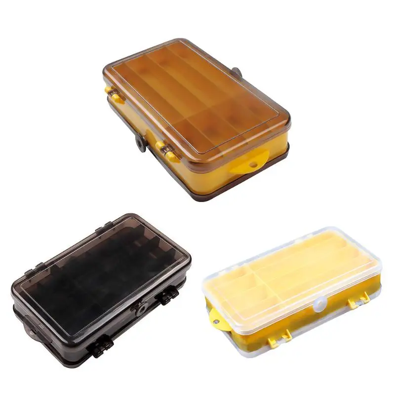 Двухсторонняя коробка для рыболовных приманок портативная искусственная