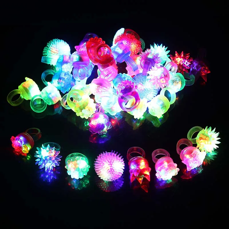 Juego de 30 piezas de luz LED brillante para fiesta, Set de juguetes, accesorios, anillos intermitentes, pulseras de burbujas, gafas, regalo de cumplea&ntilde;os para ni&ntilde;os, Bar y Navidad-2