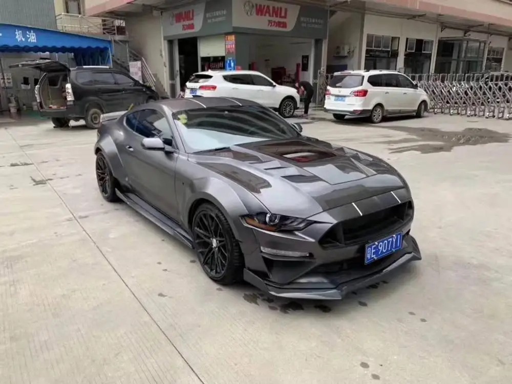 Углеродное волокно прозрачное стекло передний бампер капот двигателя