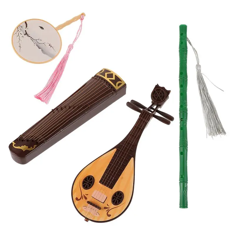 

4 шт. мини-кукла старинный костюм креативная Миниатюрная модель ребенка (случайный цвет)