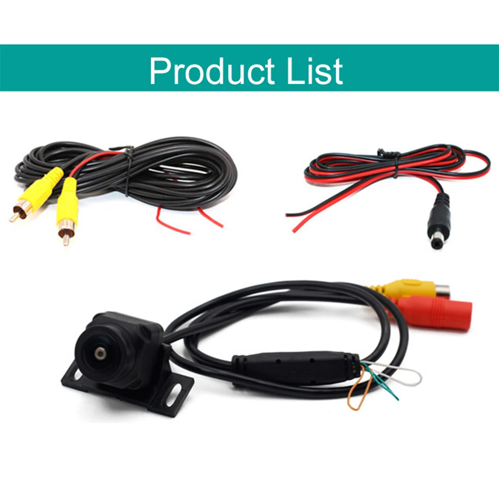 

Vehicles Rear View Camera AHD CVBS Fisheye HD Lens Night Vision Reversing Mirror Camera with Three Controls 3D Noise Reduction