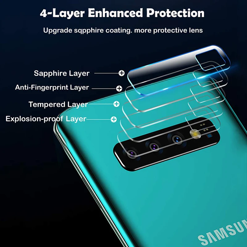 Защита объектива камеры для Samsung Note 10 + 9 8 S10e S10 S9 S8 Plus закаленное стекло экрана Galaxy