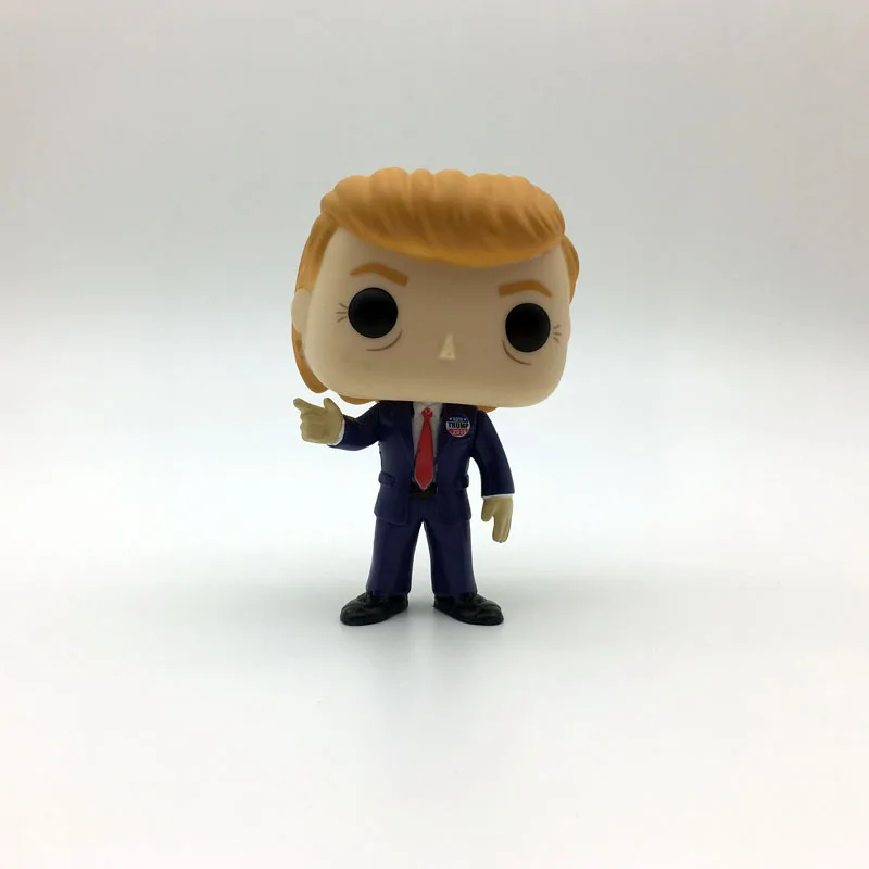 Аниме Дональд Трамп 10 см ПВХ Фигурки игрушки модель для детей рождественские