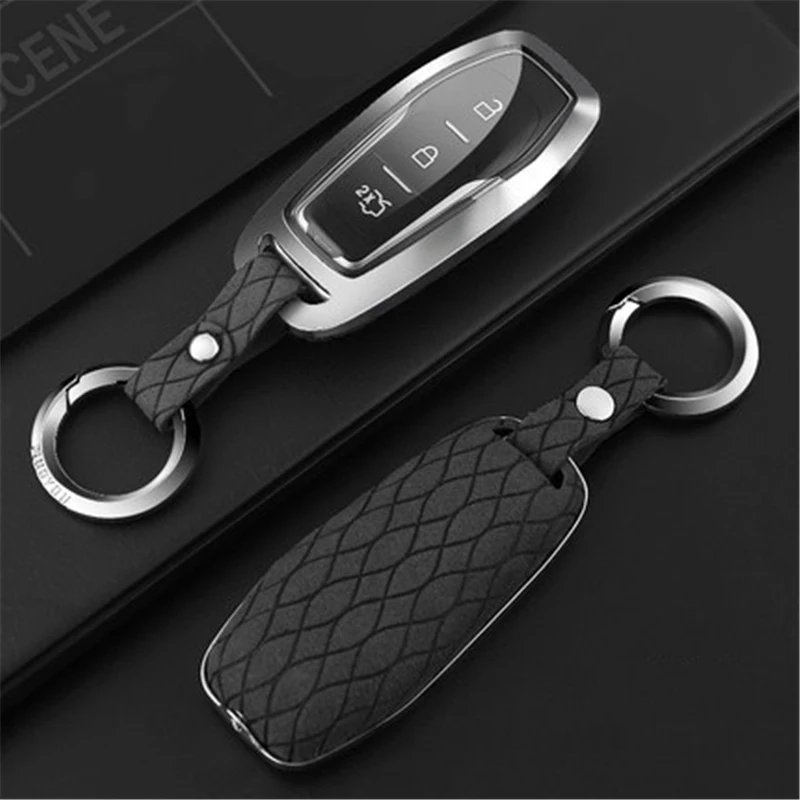 Чехол книжка из искусственного меха для автомобильных ключей Ford Edge Mondeo Mustang Fiesta MK