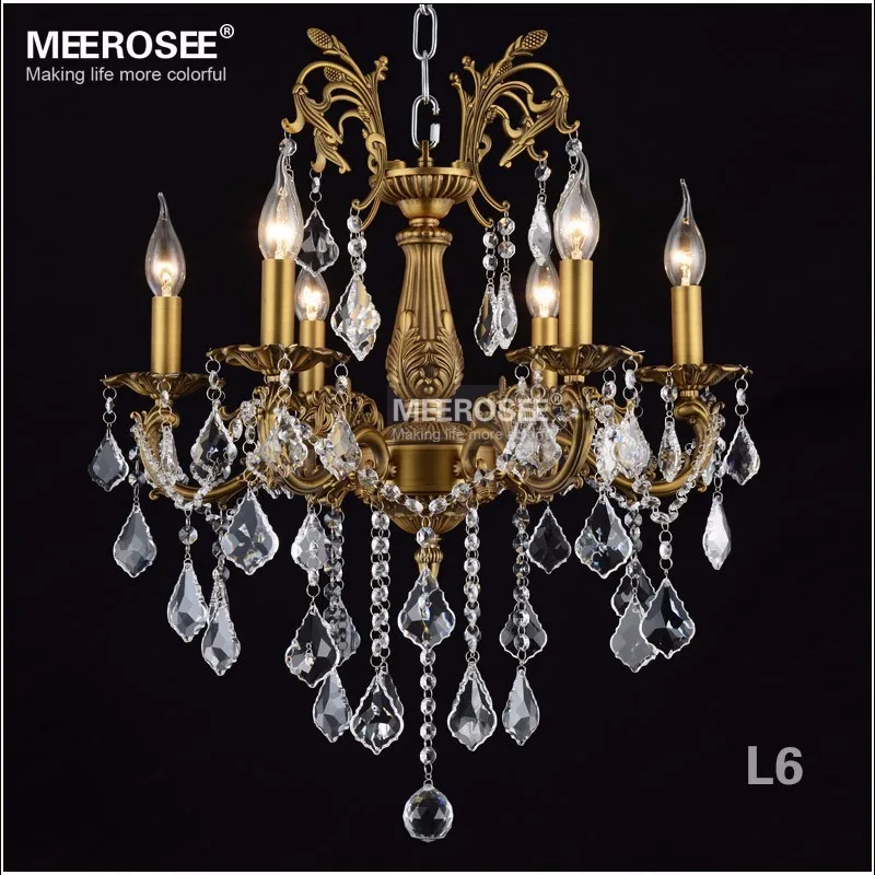 Хрустальная люстра бронзового цвета светильник с латунной отделкой серебристая