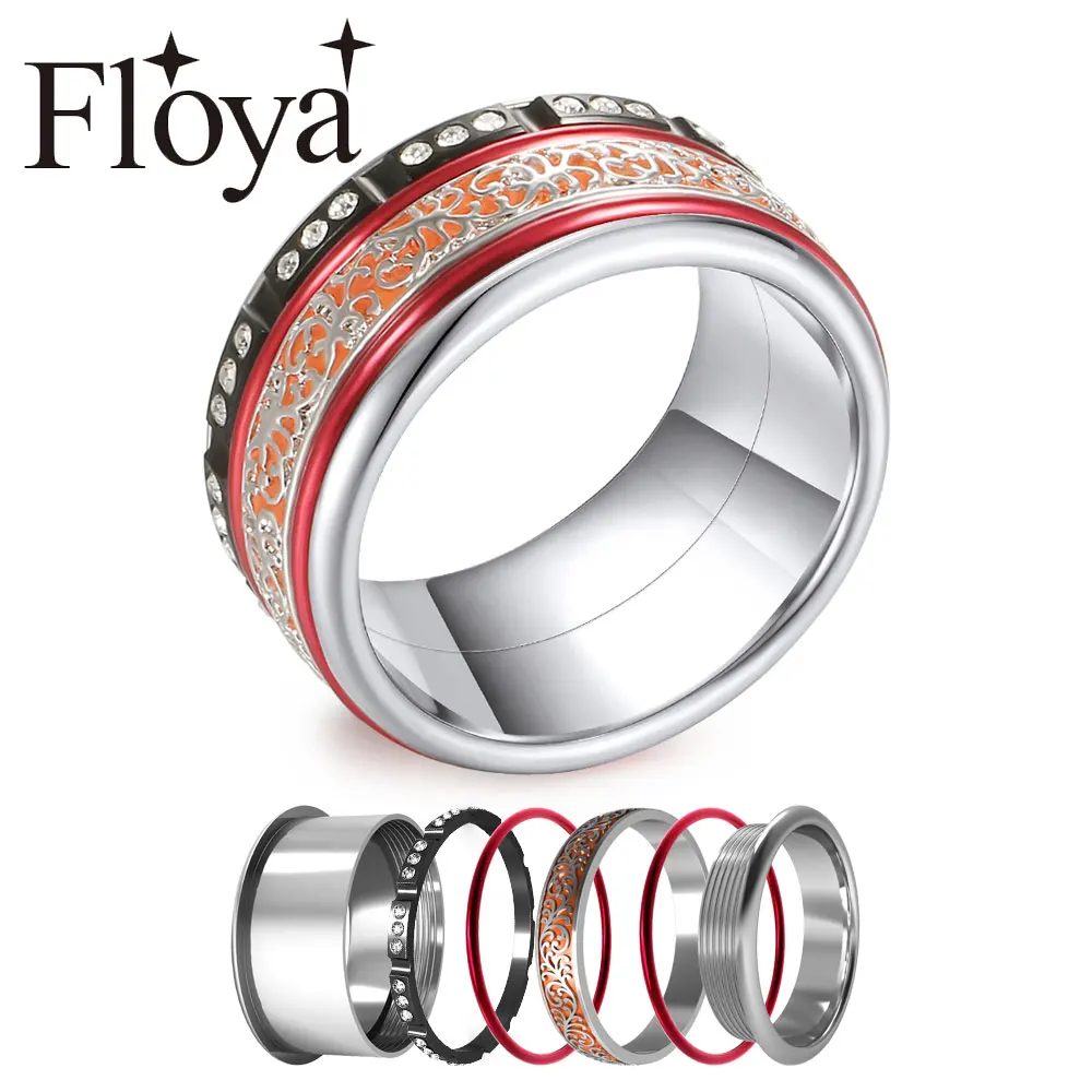 Женские вращающиеся кольца из нержавеющей стали Cremo|Кольца| |