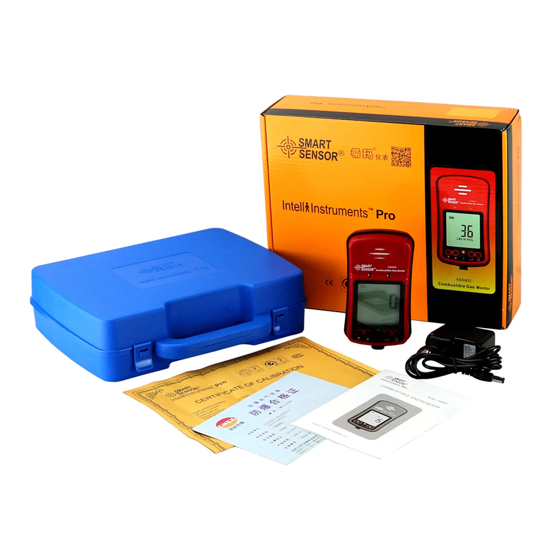 

AS8902 Digital Combustible Gas Detector portable natural Methane Gas Alarm tester 0~100% LEL