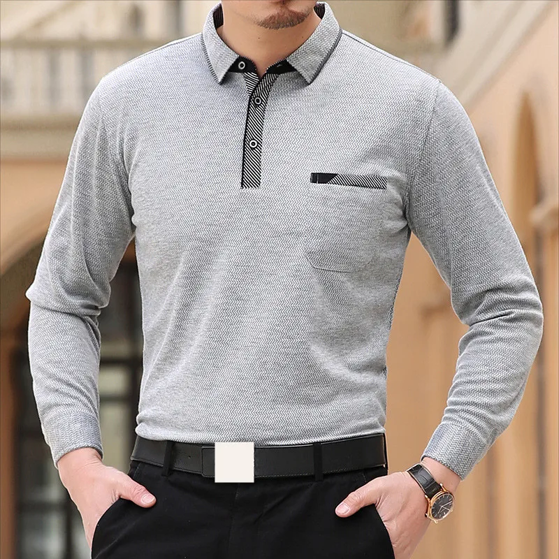

MRMT 2022 совершенно новая мужская футболка с полосатым карманом и длинными рукавами, мужские хлопковые футболки для мужчин среднего возраста