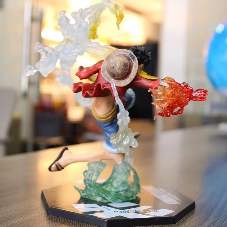 One Piece Monkey D Luffy Zero Fire кулак ПВХ экшн-фигурка 200 мм Аниме фигурка модели игрушки |