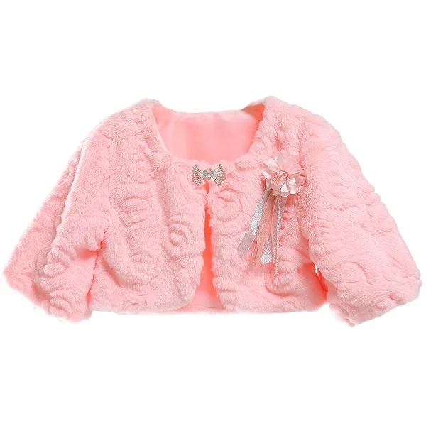 Розовый Chaquetas de invierno de piel sintética para niñas с Минни Маус abrigos de bebé ropa де abrigo para niños capa de abrigoniñas ropa де abrigo - Цвет: Розовый