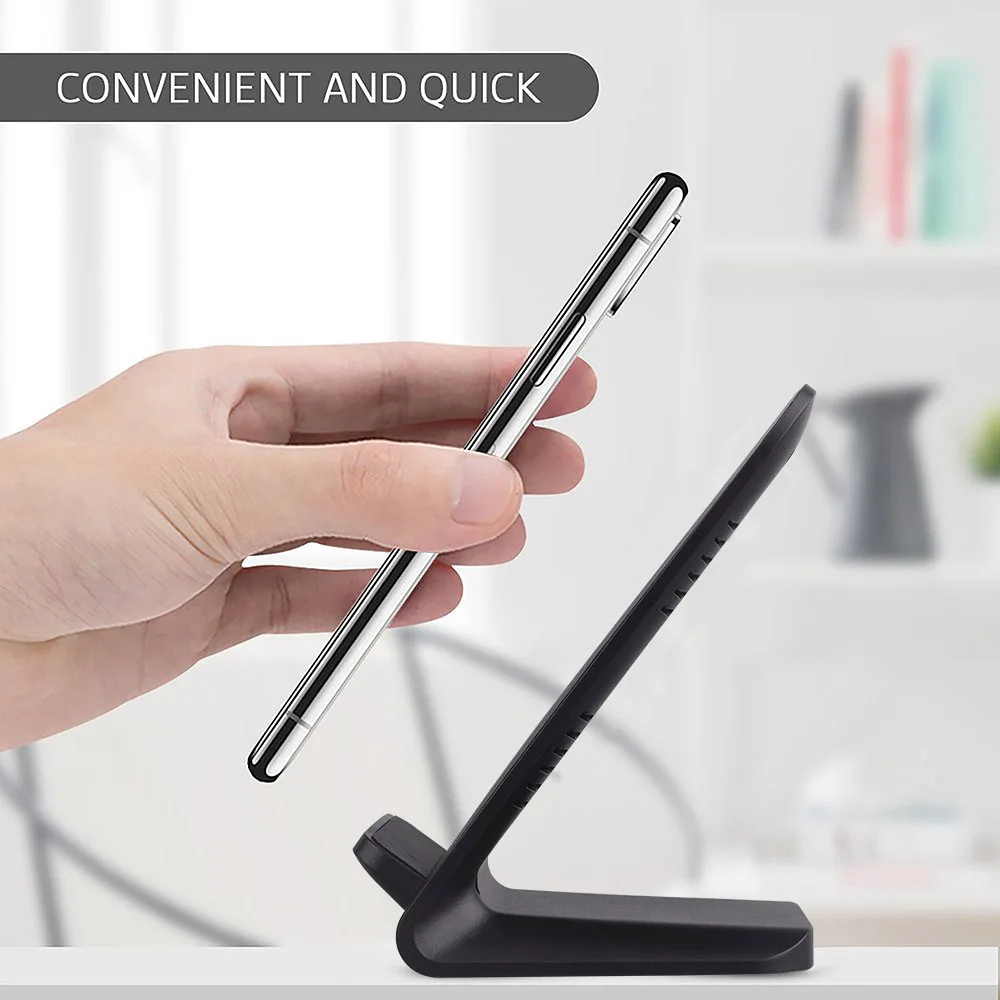 

15W Qi Wireless Charger Stand For iPhone 12 Mini 11 Pro XS MAX XR X 8 Samsung S20 S10 Fast Charging Dock Station Phone Charger
