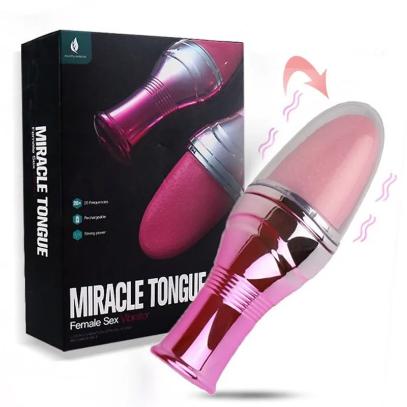 

Tongue Licking Vibrating Stick Women's Cunnilingus Clitoris Stimulator Female Masturbation AV Stick Vibrator Sex Toys
