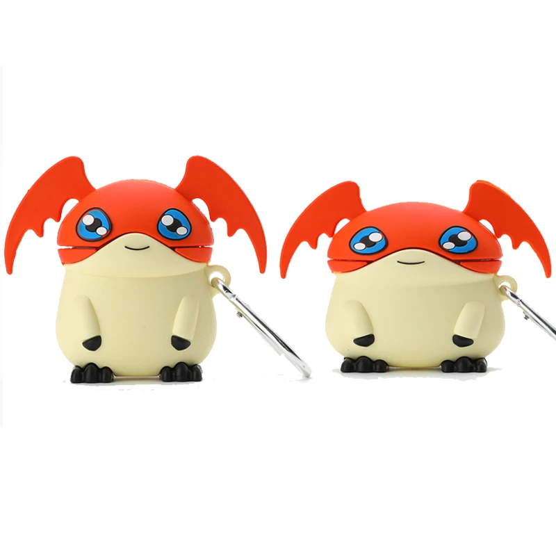 

Чехлы для наушников Patamon Cosplay с аниме цифровыми монстрами, мягкие силиконовые чехлы для наушников Apple Air Pods Pro 1/2 /3, чехол для беспроводных науш...