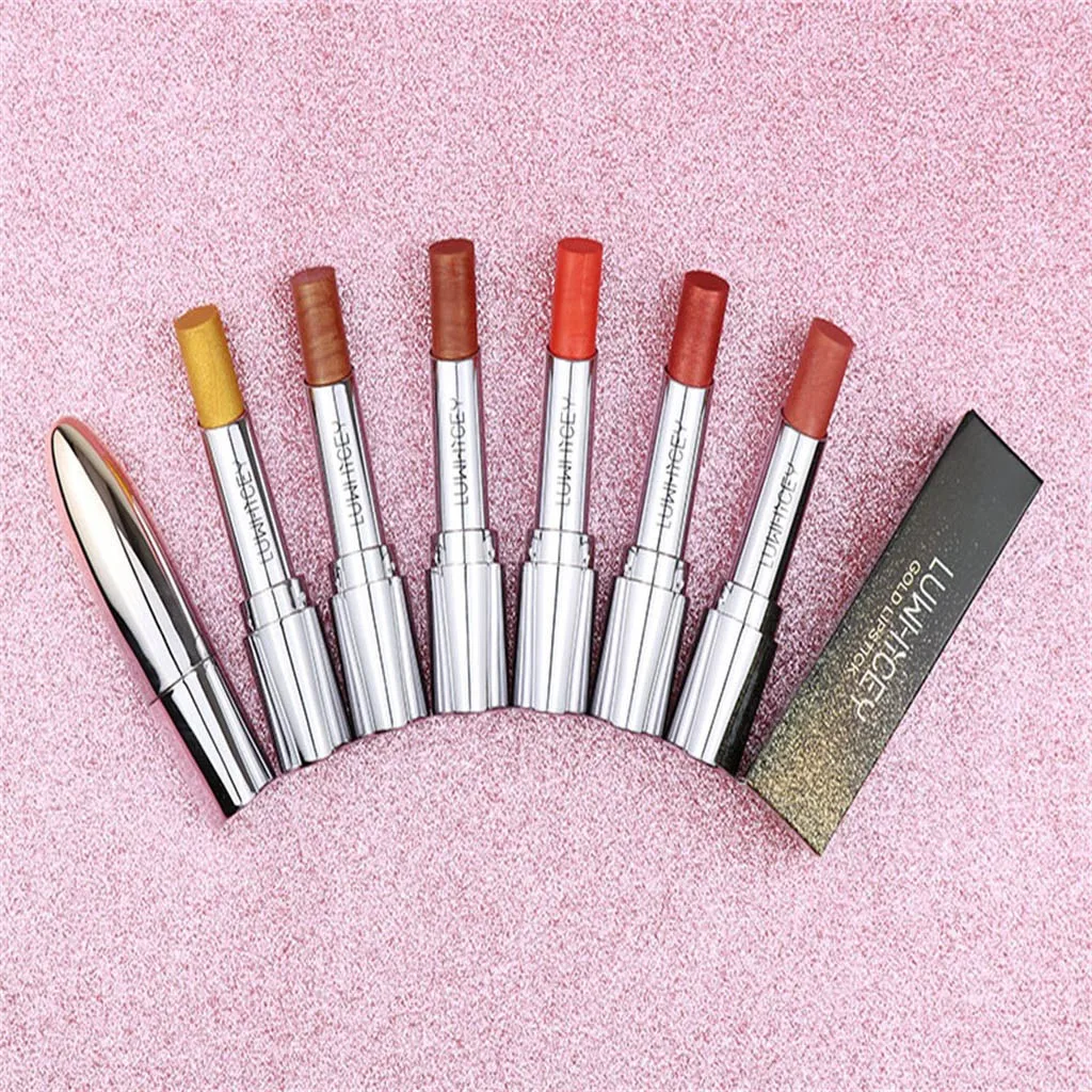 Позолоченная пуля голова помада перламутровая Русалка Ji блестящая