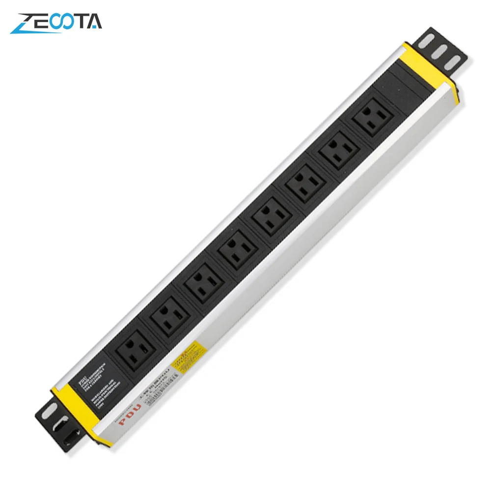 Распределительный Блок питания PDU для кабинета 8 розеток с вилкой Стандарта США