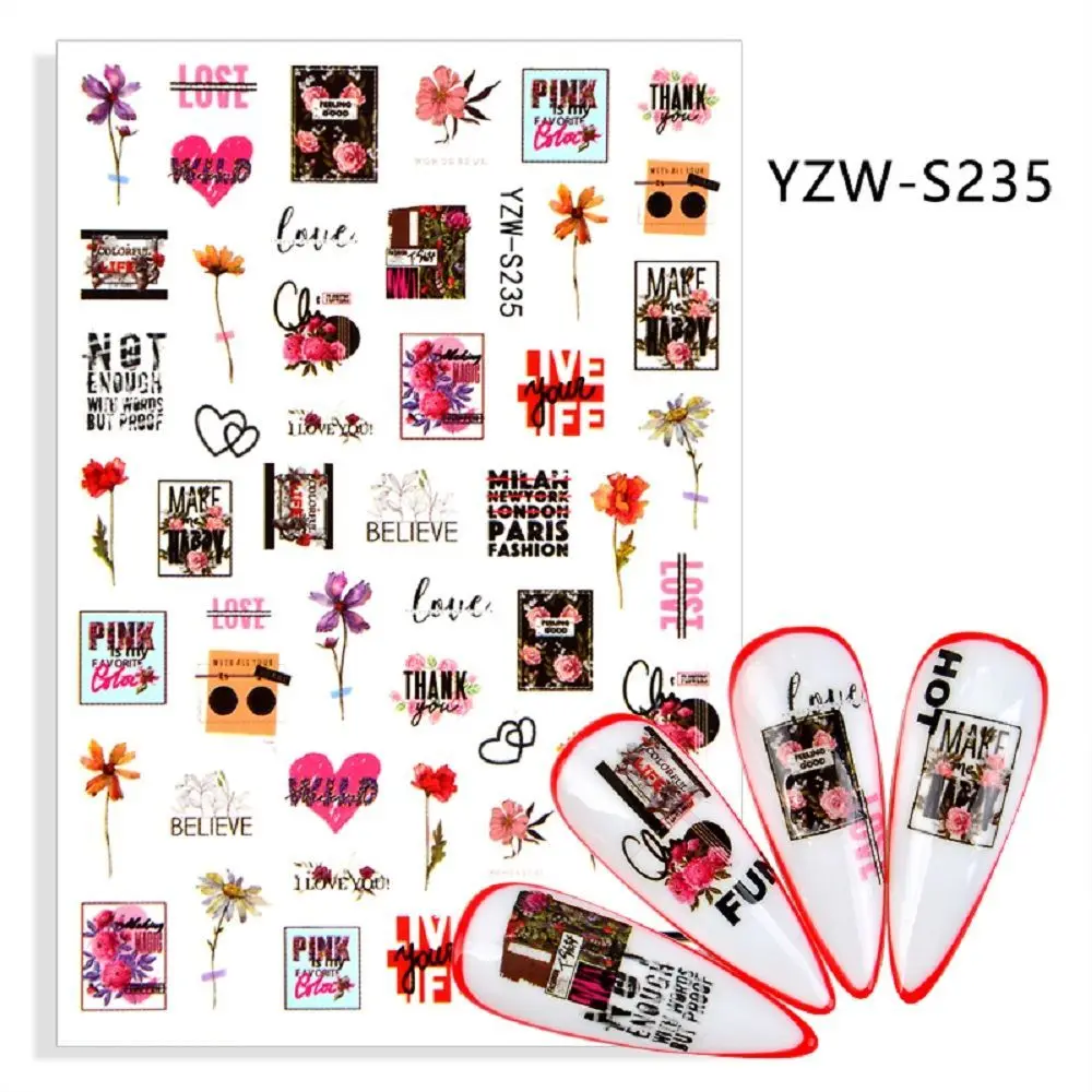 2021 летние наклейки с фруктами оранжевыми искусственными рисунками для ногтей