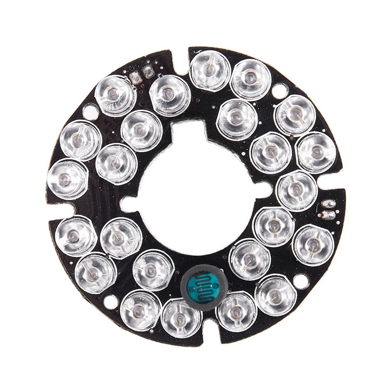 CCTV Camera 10Mil 90 Degree Red 5mm 24 LED Bulb IR Infrared Lamp Board & 3 Array Led Spot Light 3X for | Безопасность и защита