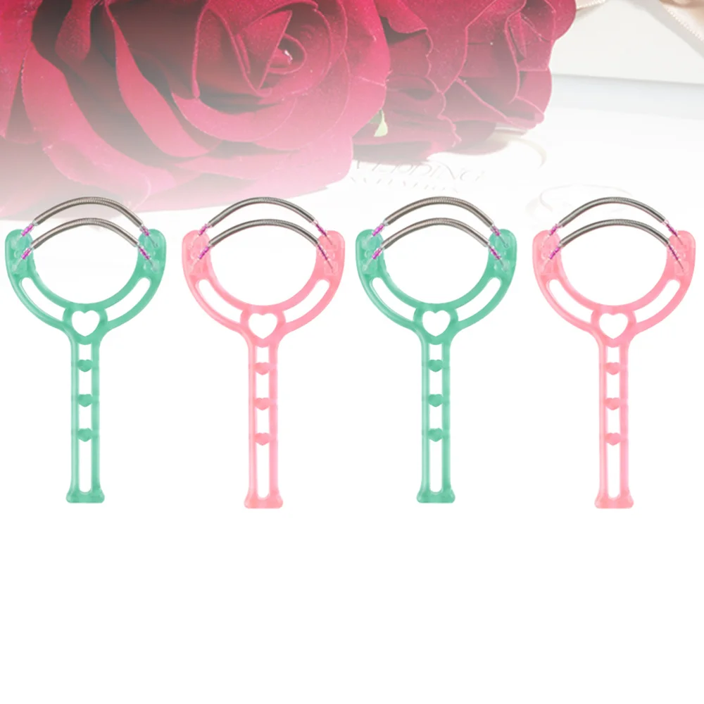 4 шт. устройство для удаления волос Весна лица удаление ручной резьбы Красота