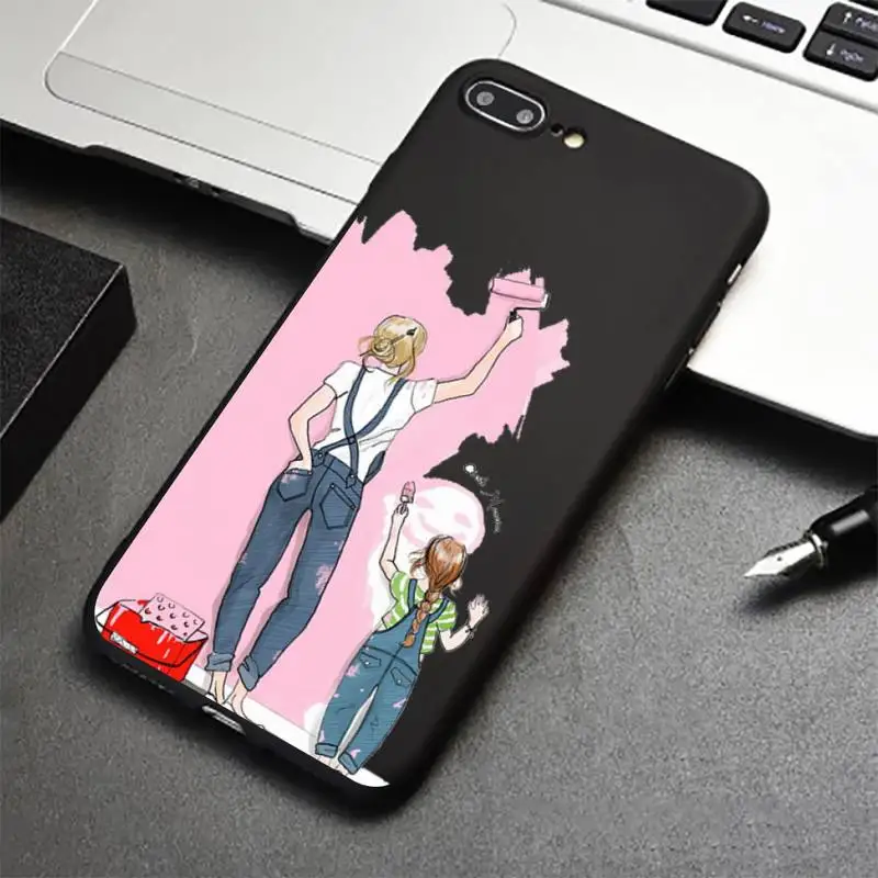 

Super Mom Baby Girl Fashion Family Phone Case for iPhone 12 11 mini pro XS MAX 8 7 6 6S Plus X 5S SE 2020 XR