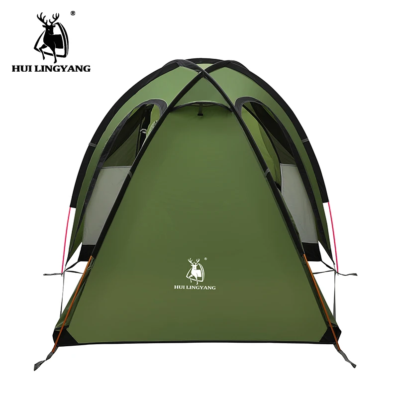 Сверхлегкий двухслойный непромокаемый шатер для 2-3 человек из алюминиевого