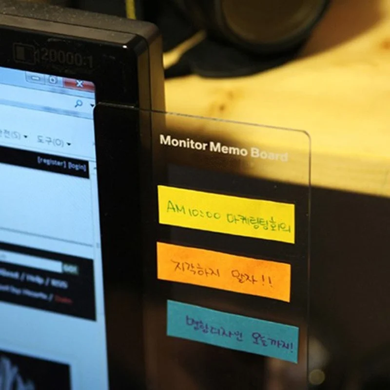 

Пластиковая доска для заметок для монитора